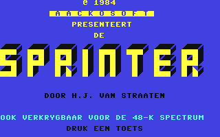 Game cover: Sprinter