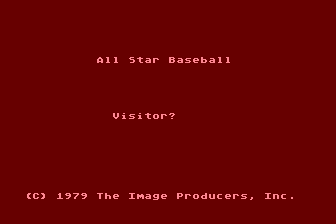 Game cover: All Star Baseball