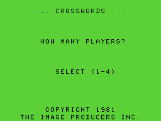 Game cover: Crosswords