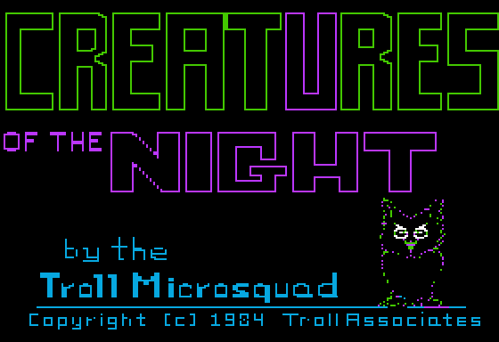 Game cover: Creatures of the Night