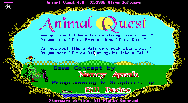 Game cover: Animal Quest