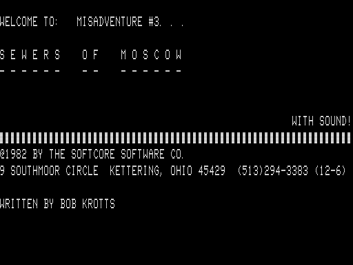 Game cover: Sewers of Moscow