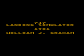 Game cover: 747 Landing Simulator