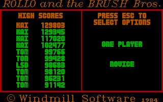 Game cover: Rollo and the Brush Brothers