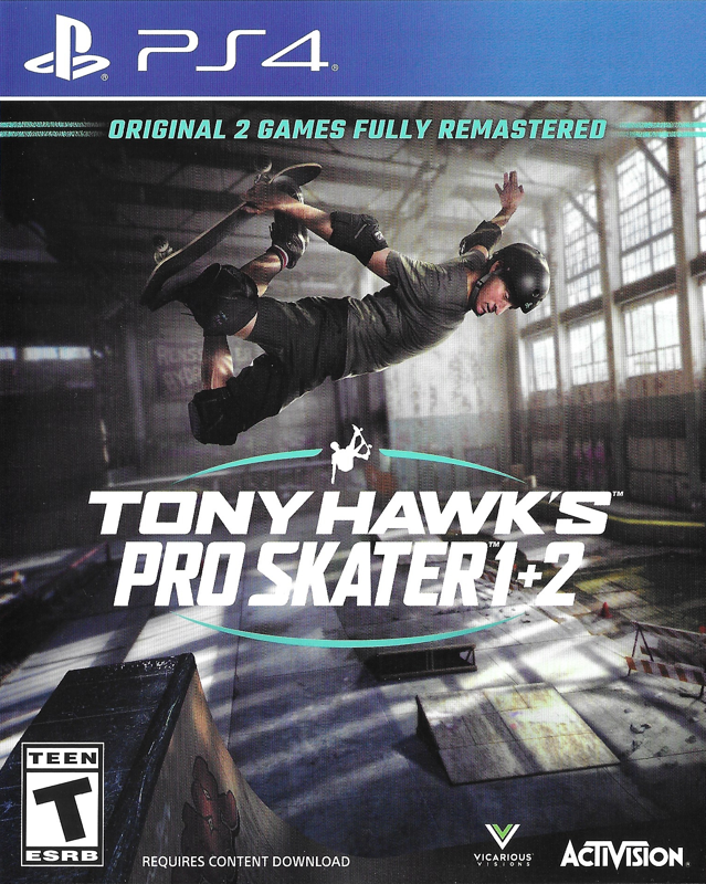 Game cover: Tony Hawk's Pro Skater 1 + 2
