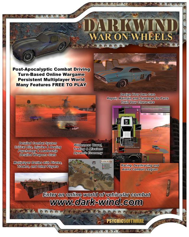 Game cover: Darkwind: War on Wheels