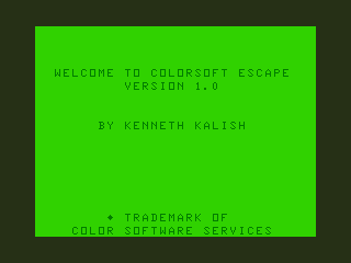 Game cover: Escape
