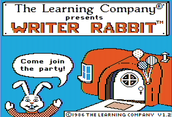 Game cover: Writer Rabbit