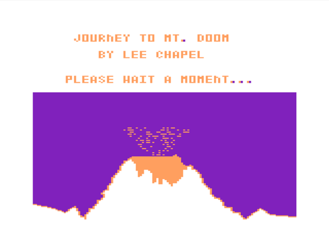 Game cover: Journey to Mt. Doom