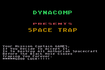 Game cover: Space Trap