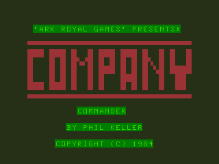 Game cover: Company Commander