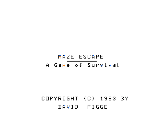 Game cover: Maze Escape