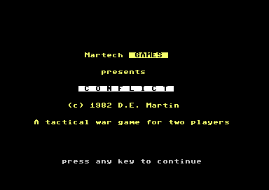 Game cover: Conflict