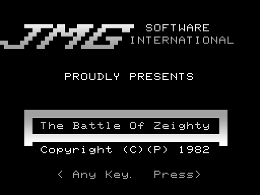 Game cover: The Battle of Zeighty