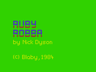 Game cover: Ruby Robba