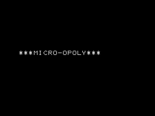 Game cover: Micro-Opoly