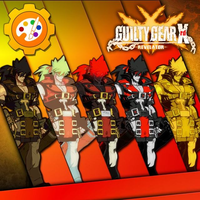 Game cover: Guilty Gear Xrd: -Revelator- - Character Colors: Sol Badguy