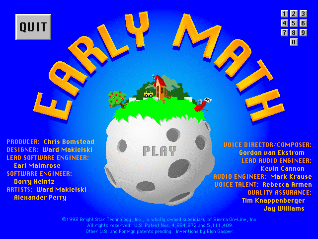 Game cover: Early Math