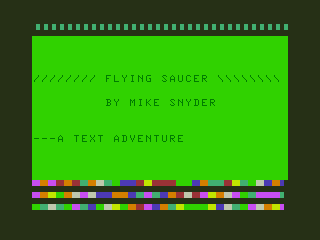 Game cover: Flying Saucer