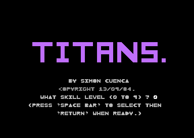 Game cover: Titans