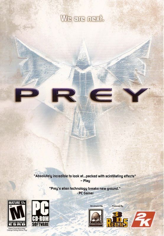 Game cover: Prey