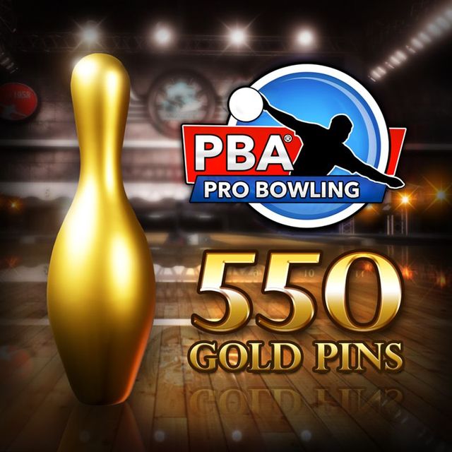 Game cover: PBA Pro Bowling: 550 Gold Pins