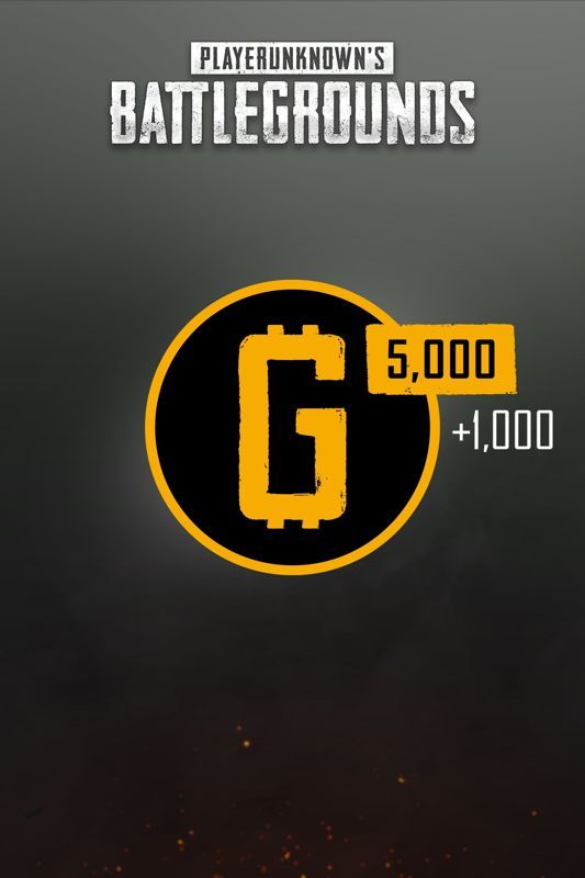 Game cover: PlayerUnknown's Battlegrounds: 5,000 (+ 1,000 Bonus) G-Coin