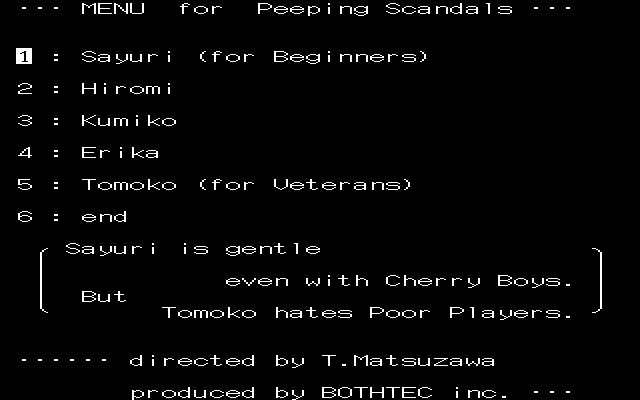 Game cover: Peeping Scandal