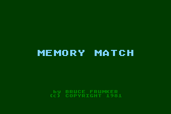Game cover: Memory Match