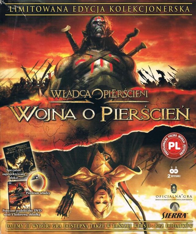 Game cover: Władca o pierścieni: Wojna o pierścień (Limitowana edycja kolekcjonerska)