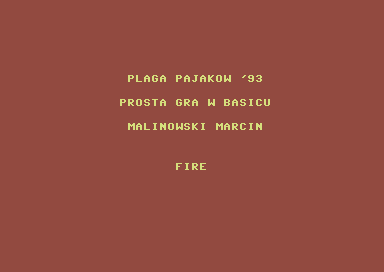 Game cover: Plaga Pająków