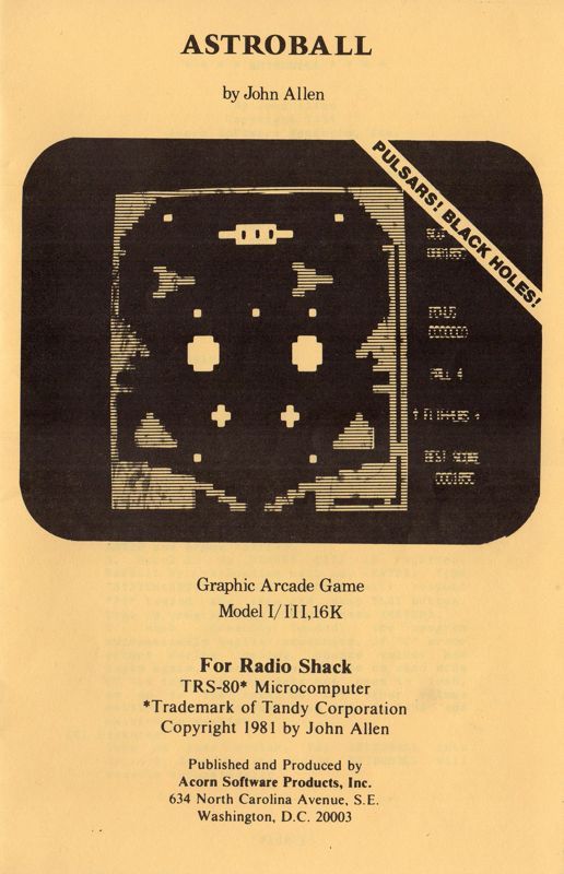 Game cover: Astroball