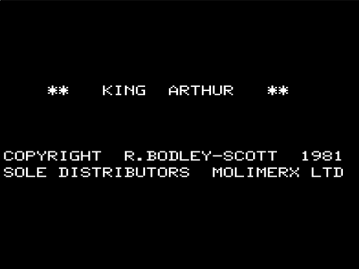 Game cover: King Arthur