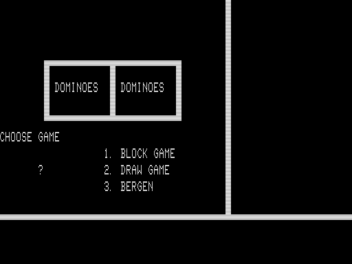 Game cover: Dominoes