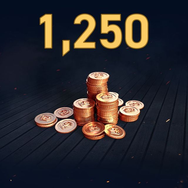 Game cover: World of Warships: Legends - 1,250 Doubloons