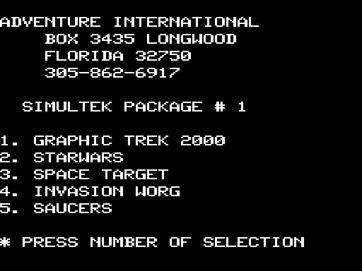 Game cover: Simutek Package One