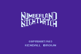Game cover: Numberland Nightwatch