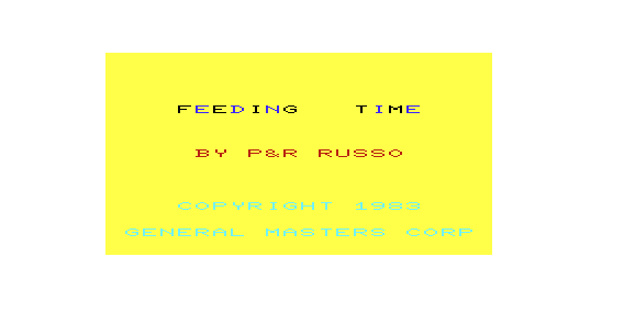 Game cover: Feeding Time