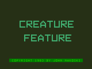 Game cover: Creature Feature
