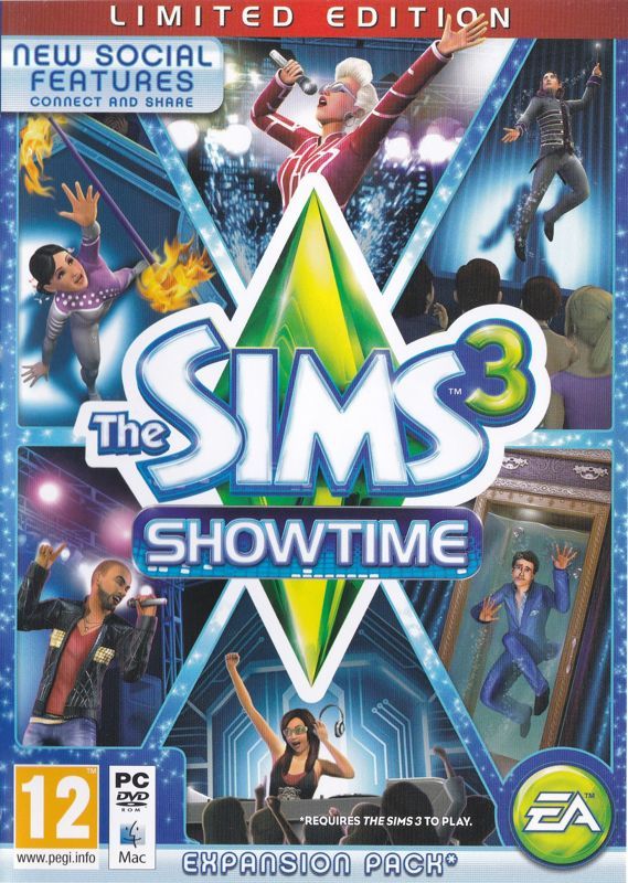 Game cover: The Sims 3: Showtime (Limited Edition)