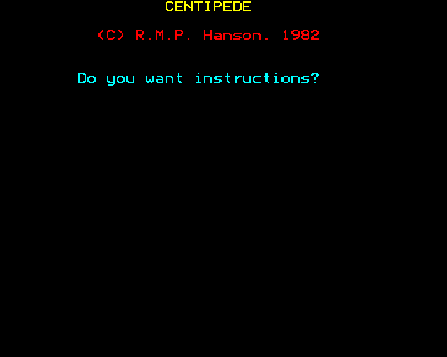 Game cover: Centipede