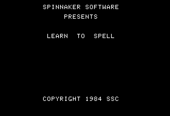 Game cover: Learn to Spell