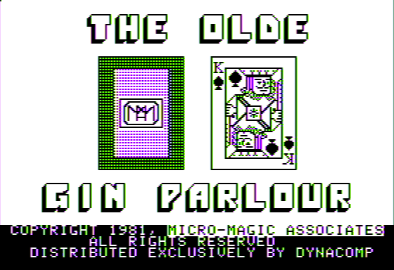 Game cover: The Olde Gin Parlour