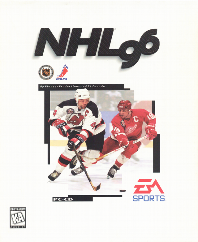 Game cover: NHL 96