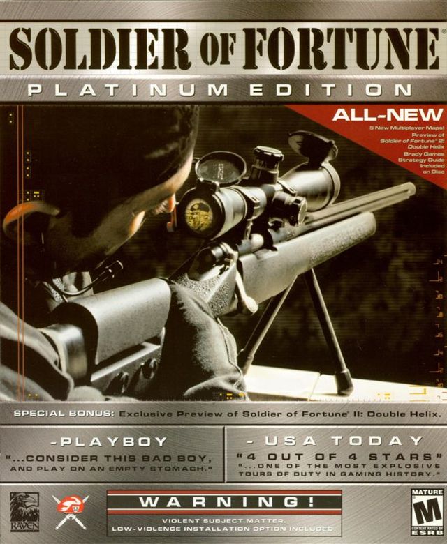 Game cover: Soldier of Fortune: Platinum Edition