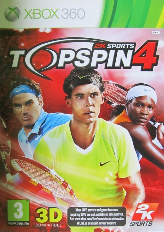 Game cover: Top Spin 4