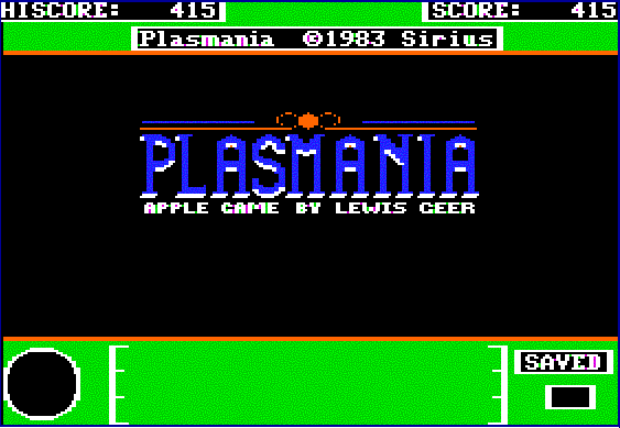 Game cover: Plasmania
