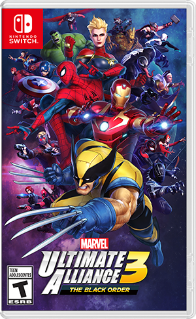 Game cover: Marvel Ultimate Alliance 3: The Black Order