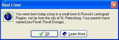 Game cover: Real Lives