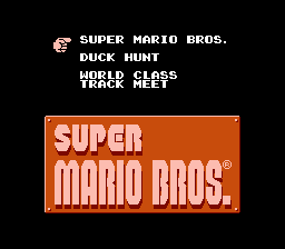 Game cover: Super Mario Bros. / Duck Hunt / World Class Track Meet